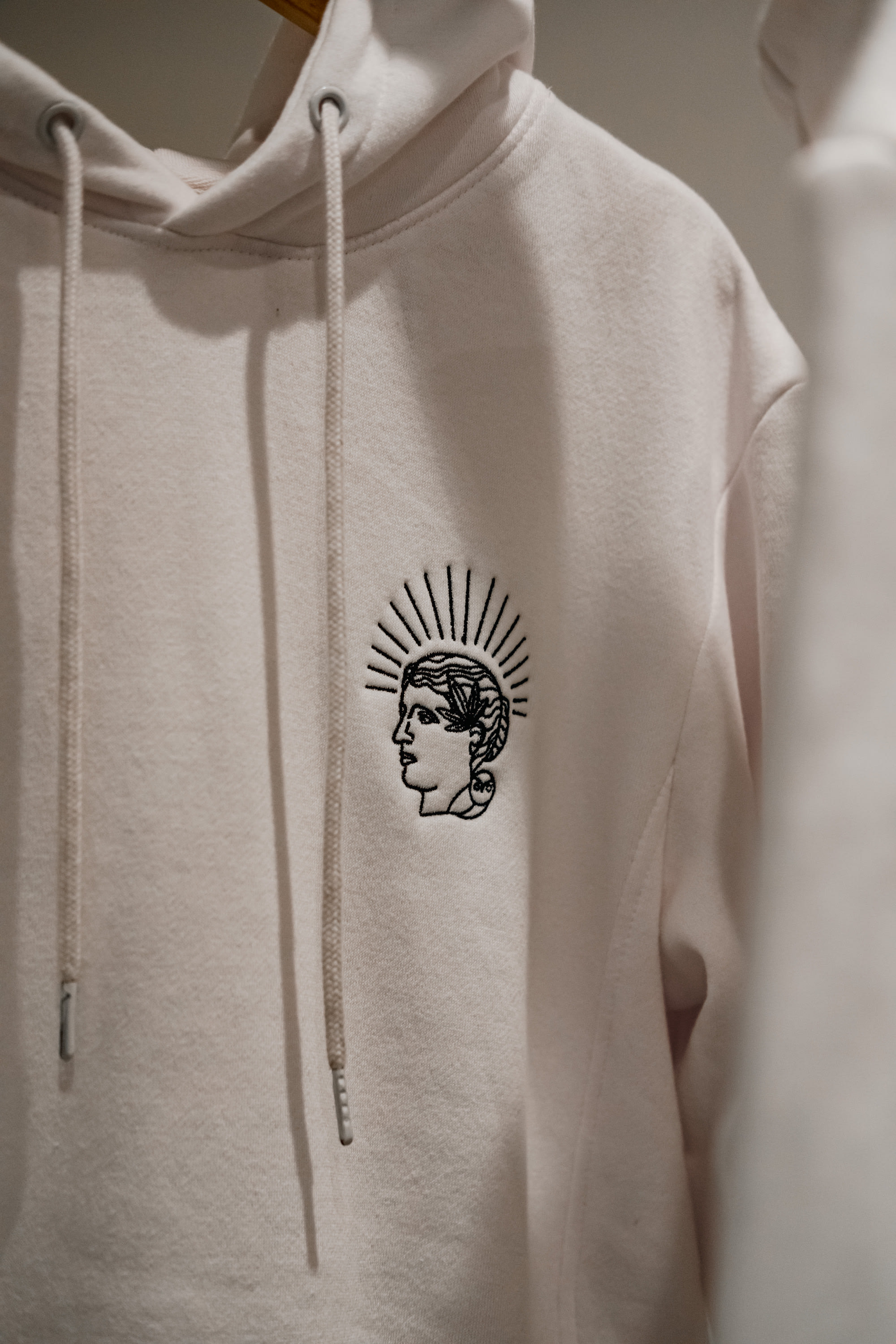 Minerva White Hoodie